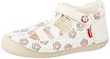 Sushy Kickers SUSHY, Oxford Plano Bebé-Niñas, Blanco Casse Flower, 26 EU