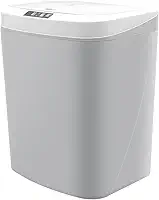 Lixeira Automatica com Sensor, Lixeira Inteligente com Sensor Infravermelho, Lixeira sem Contato para Sala de Estar, Cozinha, Banheiro, Escritório, Quarto, Locais Comerciais, 16L, Cinza com Branco