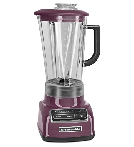 KitchenAid KSB1575BY 5-Speed Diamond Blender with 60-Ounce BPA-Free Pitcher, Boysenberry