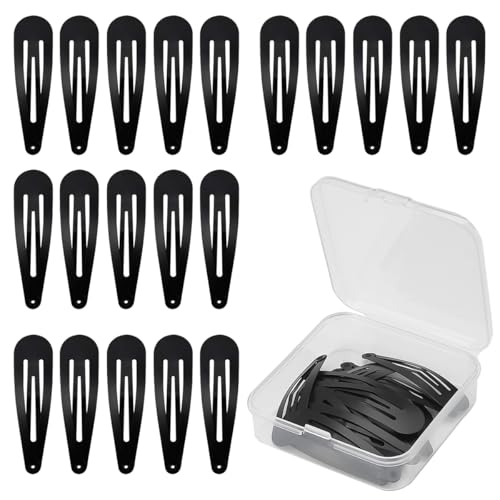 30 Pcs Barettes Cheveux, Barettes, Pince Cheveux Noir, Barrette Cheveux Femme, Pince Cheveux Plate