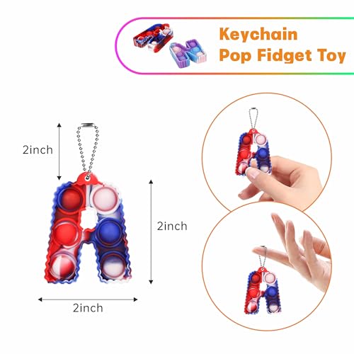 Letter Pop Fidget Toys Its Party Favors Kids Toys, 26 Alphabet Pop Keychain It Toddler Toys Fidgets Packs Sensory Toys Party Gift for Boys Girls Fidget Pack 5