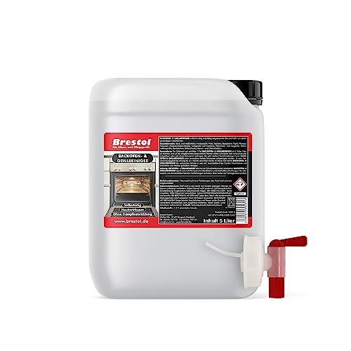 Nettoyant pour four et barbecue 5 l avec robinet 51 mm – Fonctionne automatiquement – Nettoyant pour grille de barbecue, four, wok, raclette, poêle, friteuse, plaque de cuisson, cheminée