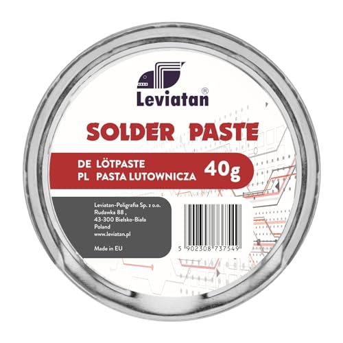 D.RECT Pasta per Saldatura | Solder Paste SMD | Grasso Saldante Barattolo come Liquido per Saldatura | per la Saldatura | di Elementi | di Costruzione Montabili su Superficie, 40 g