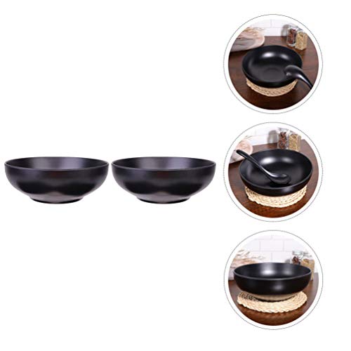 Hemoton 2 tigelas de cerâmica japonesa ramen tigelas para servir macarrão 19 cm