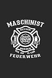  Feuerwehr: Kariertes A5 Notizbuch Feuerwehr für Schüler und Studenten, Hobby und Freizeit (Notizbücher, Band 1)