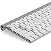 Lacerto® | 15x15 mm – Autocollant français pour clavier iMac avec stratifié de protection mat | Autocollants Clavier français Pour iMAC | French Stickers AZERTY for iMAC Keyboard | Blanc