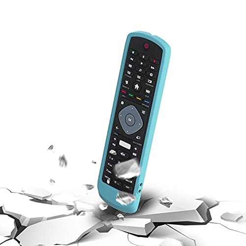 Cubierta remota remota de Control Remoto Protector a Prueba de Polvo Durable Silicona Silic Soft Solid Hogar para Philips TV -Netflix HOF16H303GPD24 (Color : Light Green)