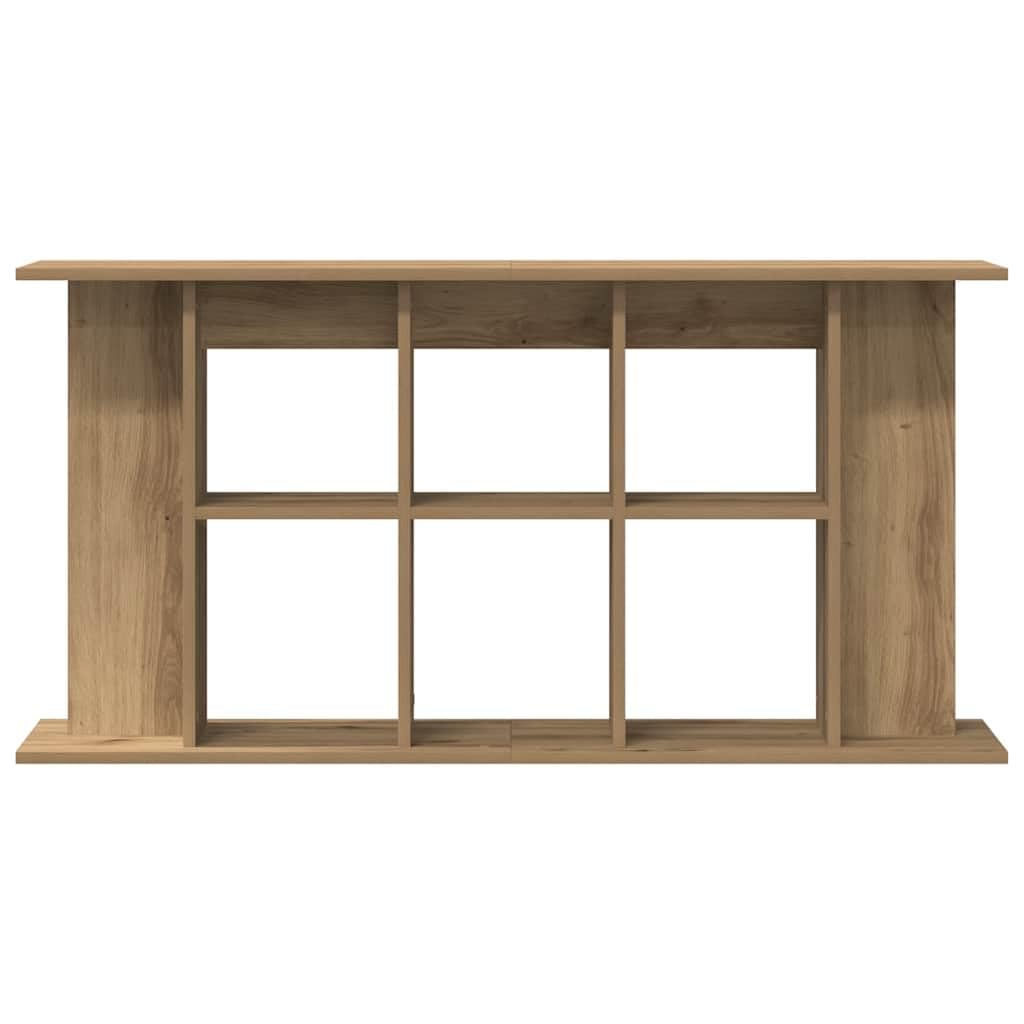 Soporte para acuario, madera de roble Artisan, 120 x 40 x 60 cm, estable, resistente, con almacenamiento, estantería y armario inferior para acuario, terrario, accesorios para peces