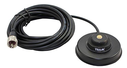 New Tram 1235 Black UHF PL-259 3 1/4" Magnet Mount NMO Mag Mount