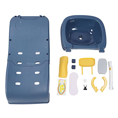 Image of Toddler Hair Washing Chair, Kids Shampoo Chair Portable Prevent Slip Stable Foldable for Home (Blue)