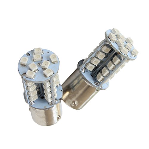 Bslighting 2X 581 Py21W Bau15S 40 Smd Amber Led Sidelight Indicator Brake Signal Light Bulb #TOP4