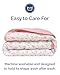 Floral Toddler Comforter - Down Alternative Toddler Comforter - Lightweight & Warm Baby Quilt Blanket - Soft & Breathable - All Season Kids Duvet Insert for Crib & Stroller - Machine Washable - 39x47