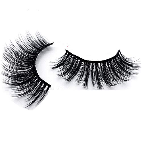 Mink 3D False Eyelashes Handmade Thick Fluffy Long Nature Fake Eye Lashes Reusable for Makeup 1 pair (SD01) jingewell