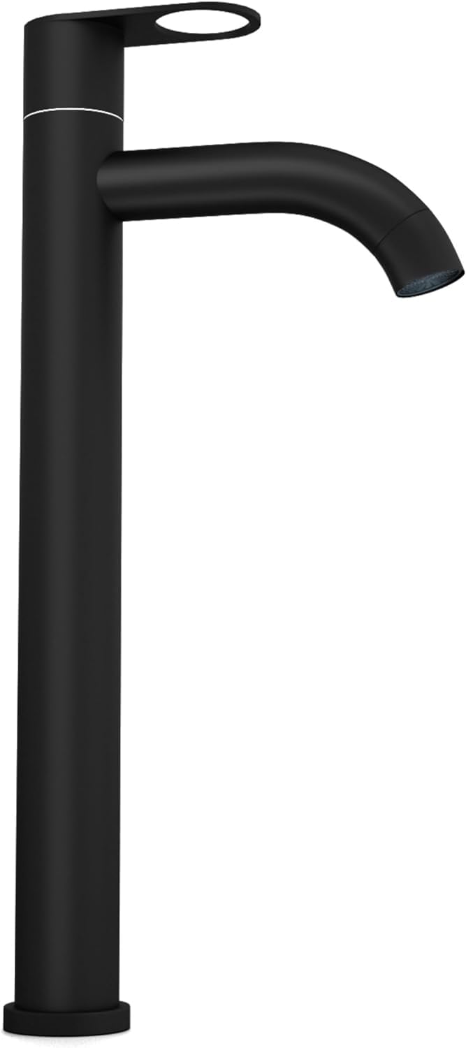 Nirant Pillar Wash Basin Taps 12 Inch | Black Matt Finish, Gold Handle | Water Tap for Bathroom - Stainless Steel Sink Faucet | Tall Body Pillar Cock 12" Tap for Wash Basin (Black Classic) (B0BWJPMBVS) Amazon Price History, Amazon Price Tracker