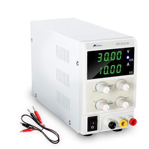 DC Power Supply Variable, Adjustable Bench Lab Power Supply 30V