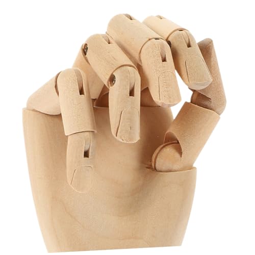 Main de mannequin flexible en bois pour la déco de studio