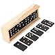 Watris Veiyi 28PCS / Set Holz Domino Spiel, Dominosteine Karten Educationabl Spielzeug, Domino Zug Interessantes Lernspiel