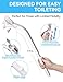 Toilet Aids Kit for Wiping Bottom - Long Reach Comfort Butt Wiper Tool for Disabled, Elderly and Surgery Recovery, Butt Cleaner Wiping Aid, Personal Hygiene Kit, Bathroom Mobility Aid