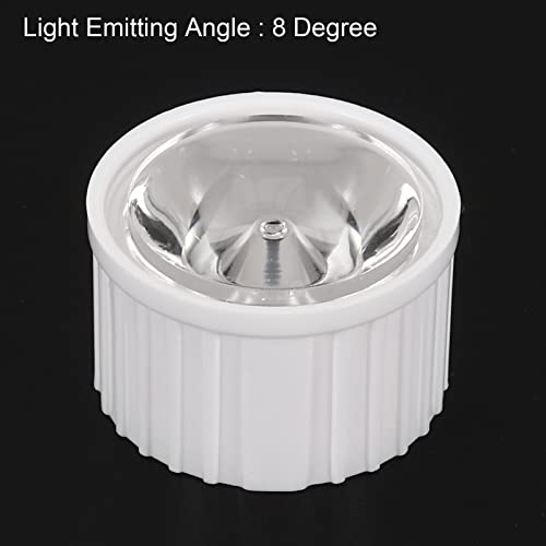 Image of PATIKIL 20mm LED Lens 8 Degree with Plastic Holder, 20 Set Acrylic Optical Lenses for 1W 3W High Power LED Light, White /Transparent