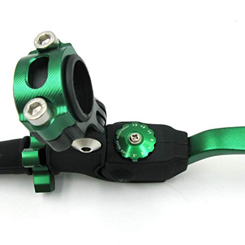 Otom Clutch Lever Motocross Dirt Bike Fall Prevention Folding Adjustable For Dirt Bike (Green) #TOP4