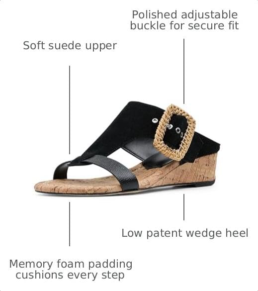 Image of Donald Pliner Women's VINE Wedge Sandals, Open-Toe Sandals, Women's Sandals, Comfortable Sandals, Summer Wedges, Dress Sandals