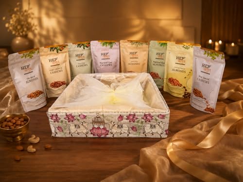 Image of HEP AMRUT Luxury Nut Box | Premium Dry Fruit Gift Set (800 GM)