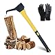 BQHRJG Sappie Forst 68 cm – Sapi Forst zur Ziehung oder Erheben und Verschieben von Holz. Handsappie mit Stahlkopf und TPR-Griff, Sapie kommt mit einem Paar Handschuhen
