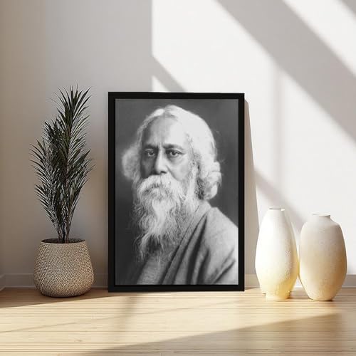 Cadre à suspendre Rabindranath Tagore, solution déco murale sans perçage - 6