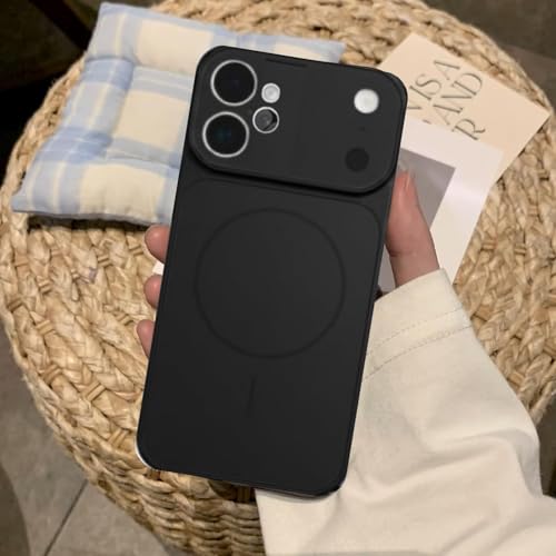 Image of Converter Case for iPhone 12 | Premium Protective Mag-Safe Cover | iPhone 17 Pro / iPhone17 Pro Max Series Style Design | in-Built Camera Guard | Wireless Charging Compatible (Black)