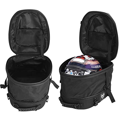Tempsnow 24-35L Hard Shell Motorcycle Helmet Bag Waterproof Motorcycle Seat Bag Tail Bag Mtb Luggage Bag Helmet Backpack #TOP2