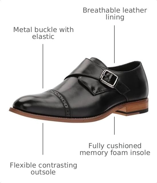 Image of Stacy Adams Desmond Cap-Toe Monk-Strap Loafer