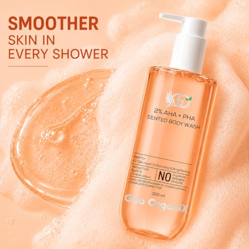 Image of 2% AHA + PHA Exfoliating Body Wash for Men & Women, 300 ml