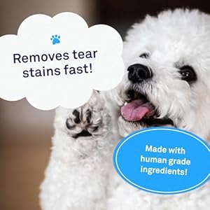 Petpost | tear stain remover chicken flavored soft chews  delicious chicken treat  eye stain supplement for dogs  natural treatment for tear stains on white fur angels 90 ct   cucciolini doodles