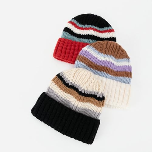 Gorro de punto invierno que estiliza el rostro y abriga con lana 3