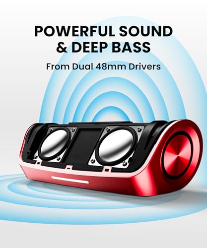 Cleer Scene Portable Bluetooth Speaker, Red - image 8