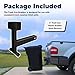 VONLX Trash Can Hauler Grabber with 2 inch Hitch Reciever, Garbage Hauling Towing Hitch Attachment on Lawnmower Three Point Hitch Fit for Lawn Mower Garden Tractors
