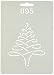 Quilting Creations Christmas Tree Quilt Stencil, 4"