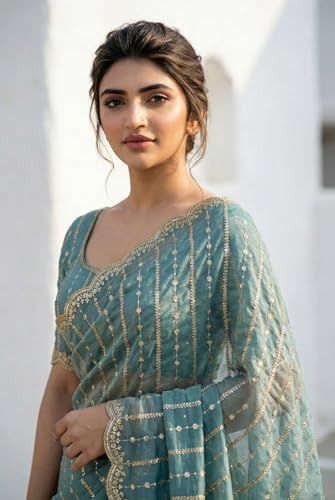 Image of Amazon Brand - Tavasya Womens Saree