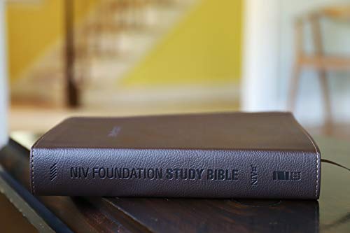 Image of NIV, Foundation Study Bible, Leathersoft, Brown, Red Letter