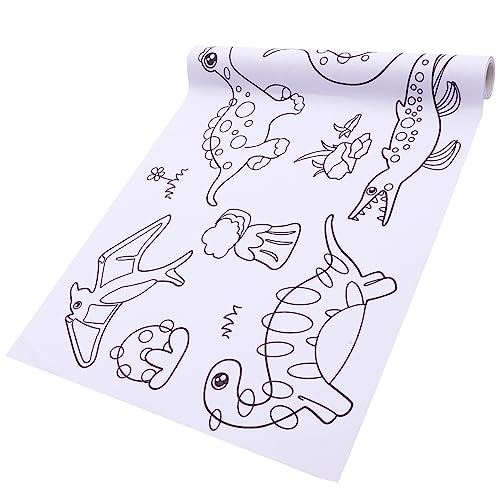 VICASKY Children's Drawing Roll, Children's Drawing Roll, Coloring Paper Roll for Kids, 300 * 30 cm DIY Painting Drawing Paper Roll, Sticky Drawing Paper Roll for Toddler, Christmas, Wall Coloring