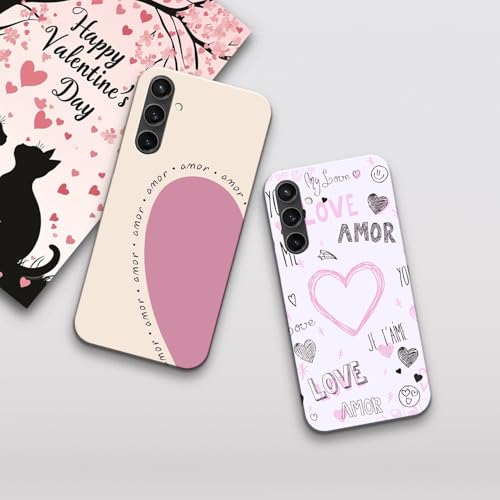 Image of COLORflow Back Cover Compatible with Samsung Galaxy S23 FE 5G | Romantic Love Gesture Customized Back Cover Compatible with Samsung Galaxy S23 FE 5G