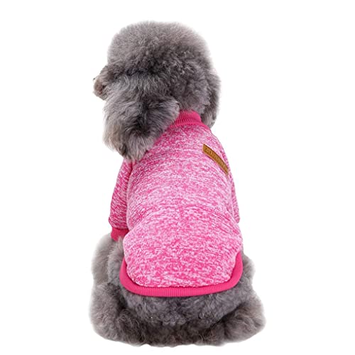 Image of Dog Sweaters for Small Dogs, Soft Fleece Puppy Clothes, Warm Winter Coat
