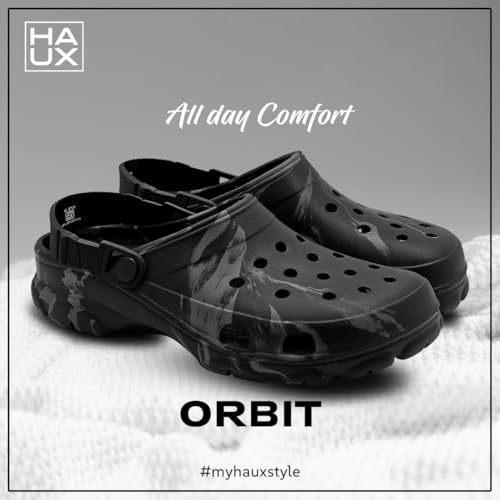 Image of HAUX Casual Clogs for Men | Soft & Comfortable EVA Slip-Ons | Lightweight Slippers & Everyday Wear Comfort Clogs for Men