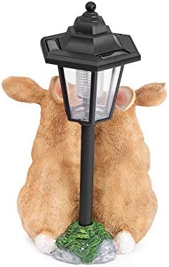 GloBrite Garden Solar Rabbit Family with Post Light Lantern Garden Decor Ornament Figure