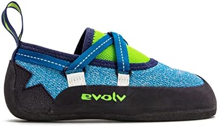 EVOLV Venga Climbing Shoe - Kid's Blue/Neon Lime 1 Review | Image 1