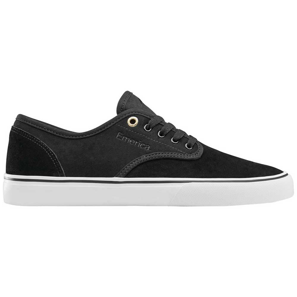 Emerica Men's Wino Standard Skate Shoe, Black/White/Gold, 10