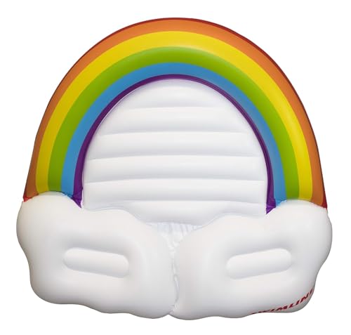 SWIMLINE | Inflatable Ride-On Pool Float and Raft for Kids | Rainbow Island - image 1