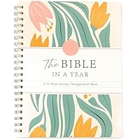 tebazoew The Bible in a Year A 52-Week Study for Women, 52-Week Bible Study Plan, Spiral Bible Study Guide (A5-1PCS)