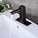 Basin Tap Touchless Sink Faucet Black Sensor Mixer Taps Hot and Cold Water Bathroom Tap Mixer Tap Bathroom Sink Battery Powered