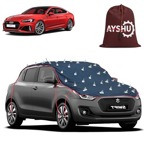 Image of AYSHU Water-Resistant Spike Car Cover for Audi RS5 - Protects from Dogs, Monkeys, Dust, Sunlight & UV - Full Roof Universal Fit